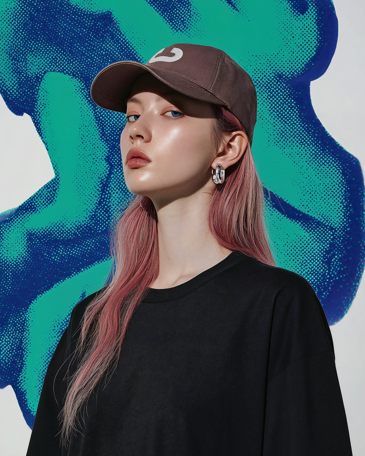 キャップ【Logo】(3983501)ダークブラウン/カーキ/ブラック