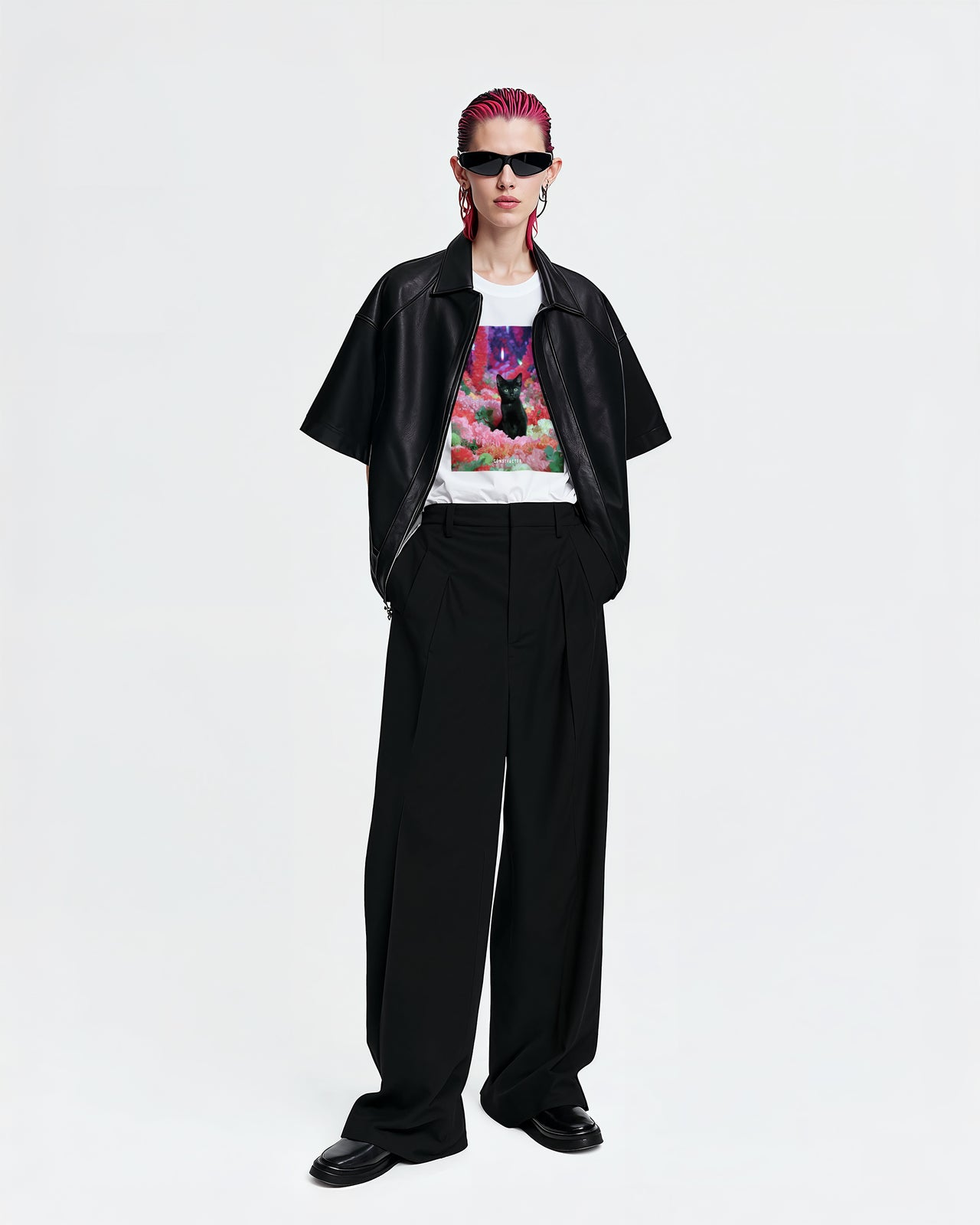 T셔츠【MEOWTAVERSE/FLOWER FILTERED】(3679137) 화이트