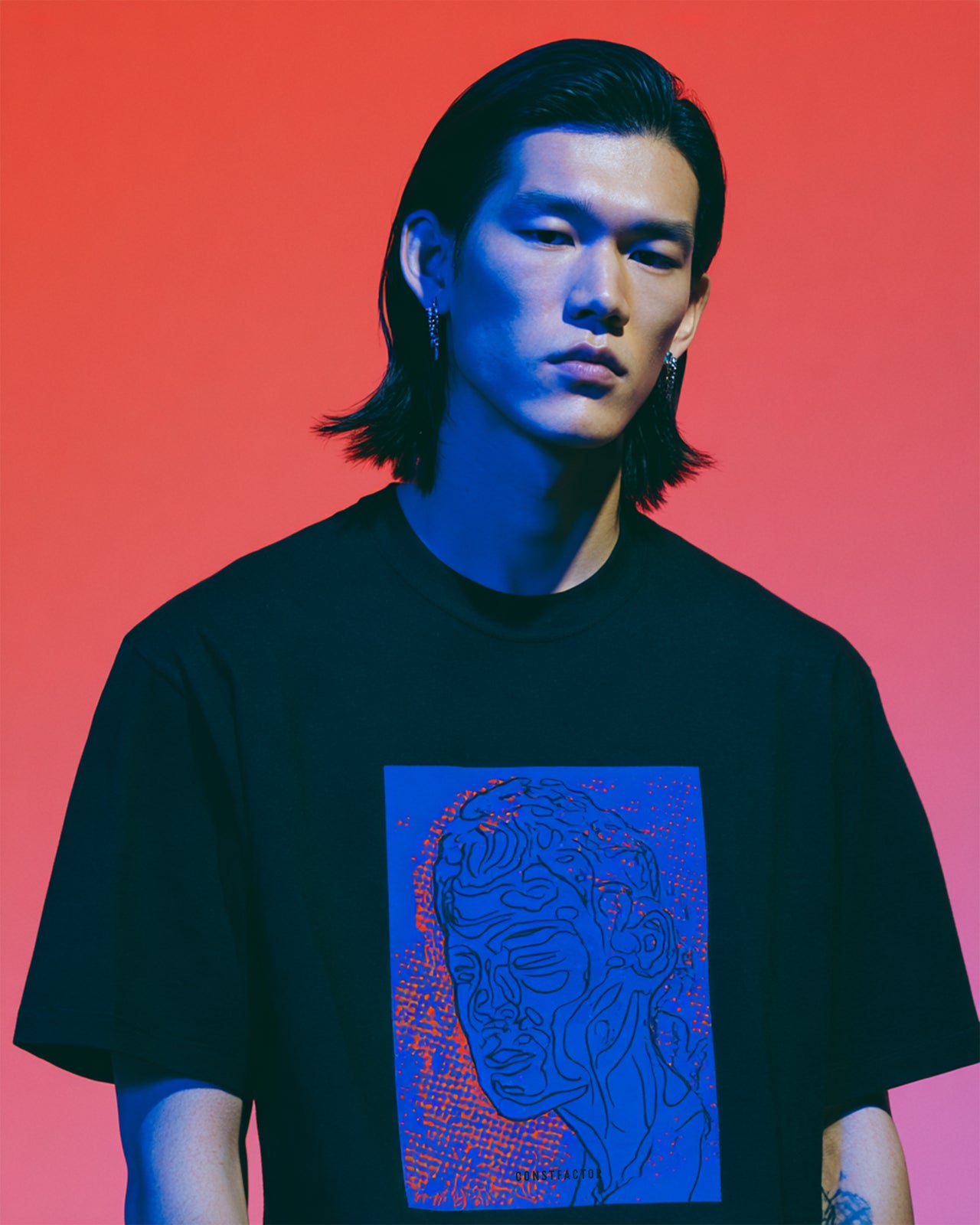 T셔츠【ERROR 404: HUMAN NOT FOUND】(5208957)블랙