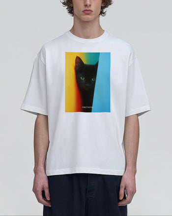 Tシャツ【Black Kitten】（9655393）ホワイト