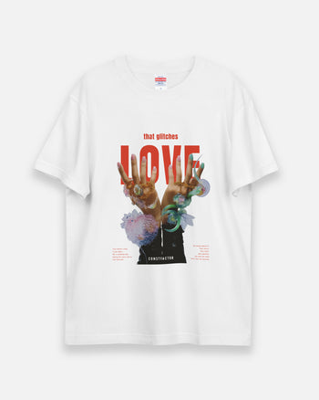 T-shirt [LOVE THAT GLITCHES] (1641935) White