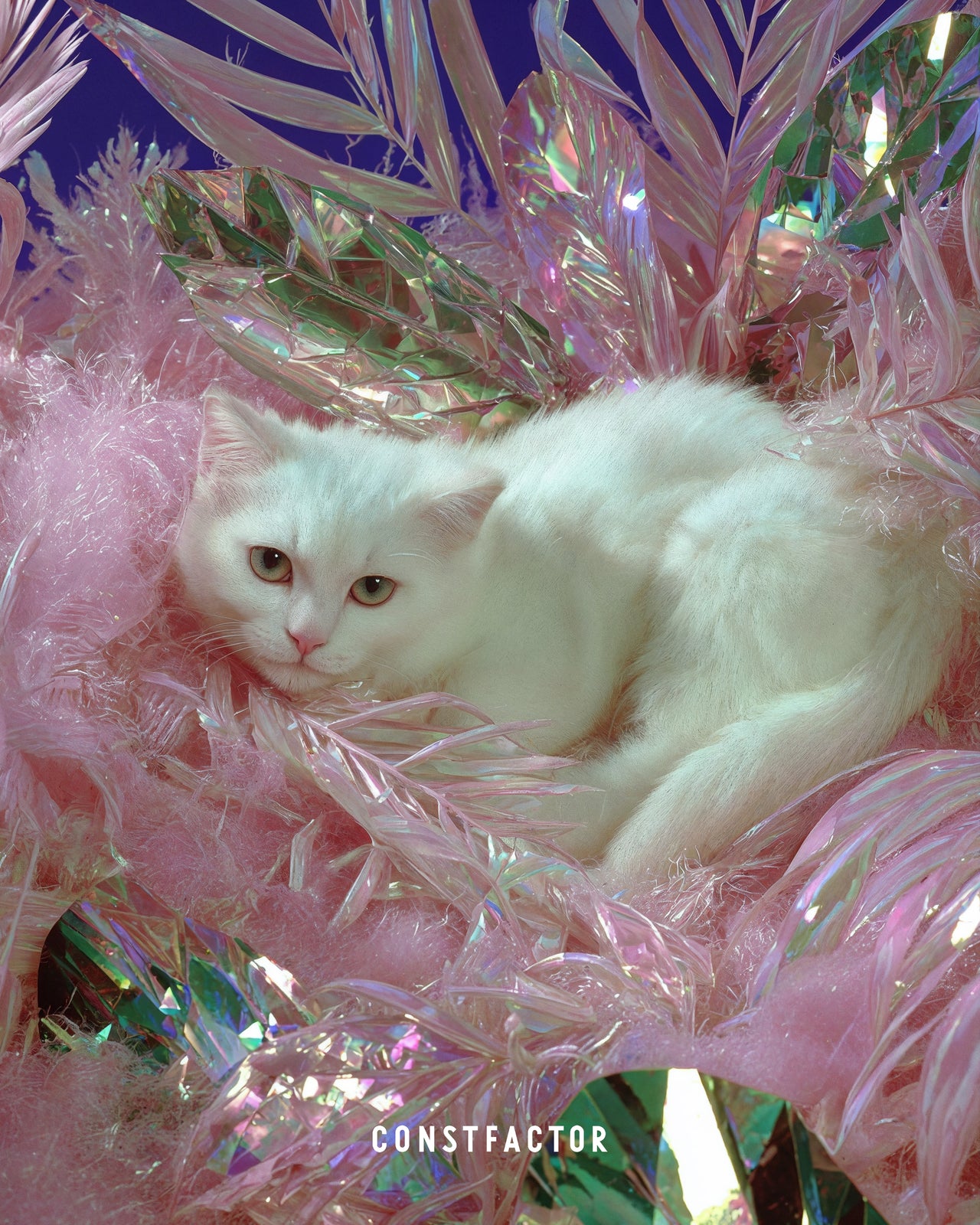T셔츠【MEOWTAVERSE／LOUNGE GODDESS】(8746641) 화이트