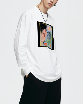 ロングスリーブTシャツ【 LO-FI LISTENER 】（2685130）ホワイト