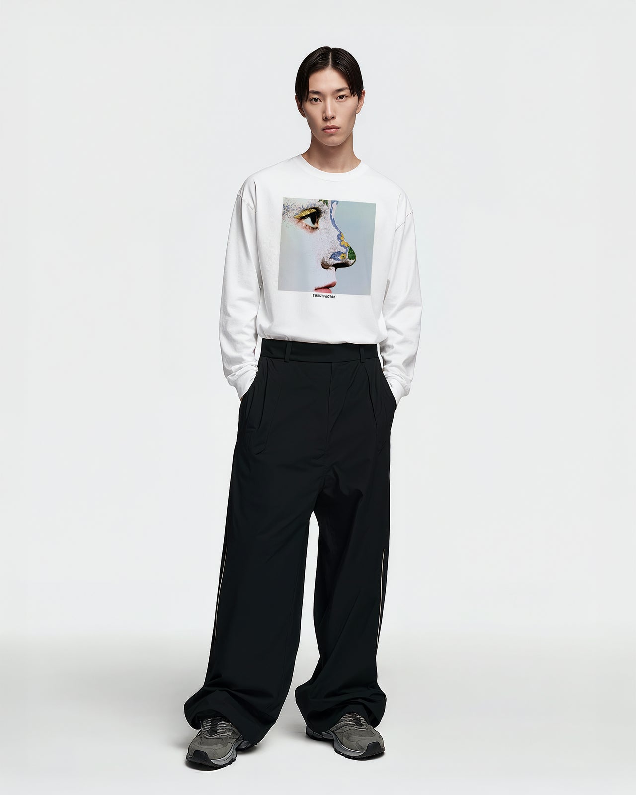 ロングスリーブTシャツ【 SCENT OF OPINION 】（8723564）ホワイト