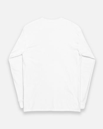 Long-sleeved T-shirt "CLOUDY WITH A CHANCE OF TALK" (6857199) White