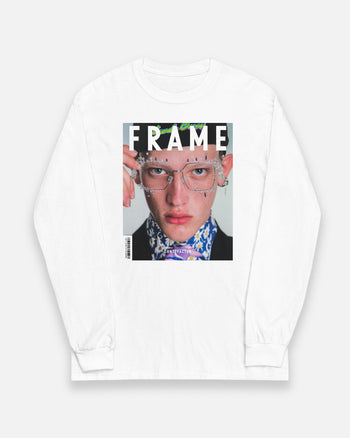 ロングスリーブTシャツ【 FRAME：SPECTACLES OF NONEXISTENCE 】（6431671）ホワイト