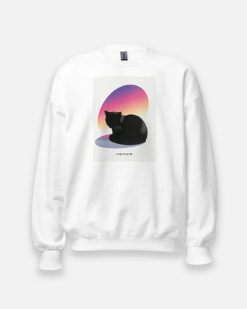 Sweatshirt [Black Kitten] (1838370) White