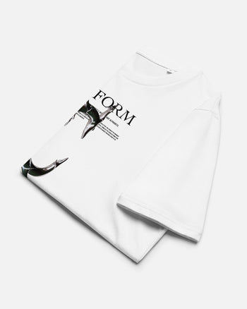 オーガニックコットンTシャツ【C：Life form Alphabet】（8373402）ホワイト