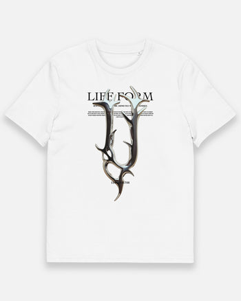 オーガニックコットンTシャツ【U：Life form Alphabet】（3208261）ホワイト